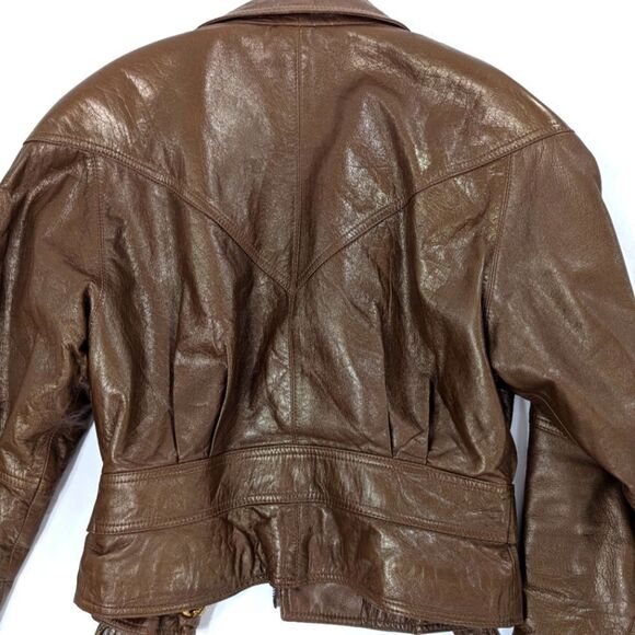 Vintage Italian Crop Leather jacket - Picture 10 of 10